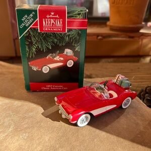 Hallmark Keepsake Rare Ornament 1957 Red Corvette New in Box